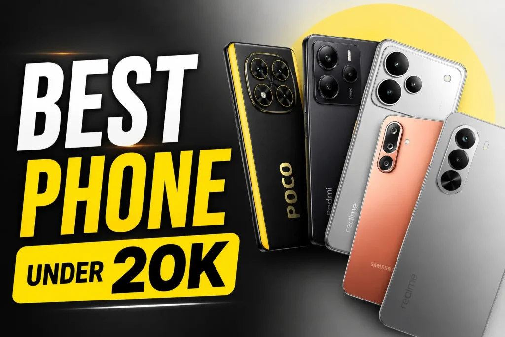 Looking for the best phone under 20000 for students in India? Explore our top 7 picks with great battery, display, camera & 5G support in 2026.